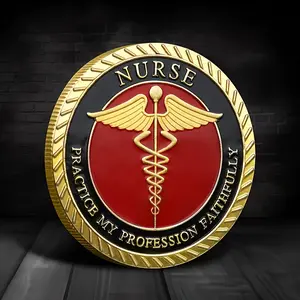 Commemorative Coin Guardian Angel Commemorative Coin 3D Embossed Paint Badge Stamping Coin Making the Perfect Gift for Friends