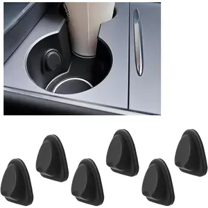 6 count Upgraded  Cup Holder Insert,Self-Adhesive  Cup Holder Inserts for  for Firmly Fixing Water Cups,Universal Anti-Slip  Cupholder Insert  Accessories