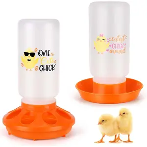 Chick Feeder and Waterer Set – Automatic 1L Chicken Feeder and Waterer for Baby Chicks, Ducks, and Quail – Brooder Starter Kit & Chicken Coop Accessories chicken water feeder poultry waterer port poultry feeder