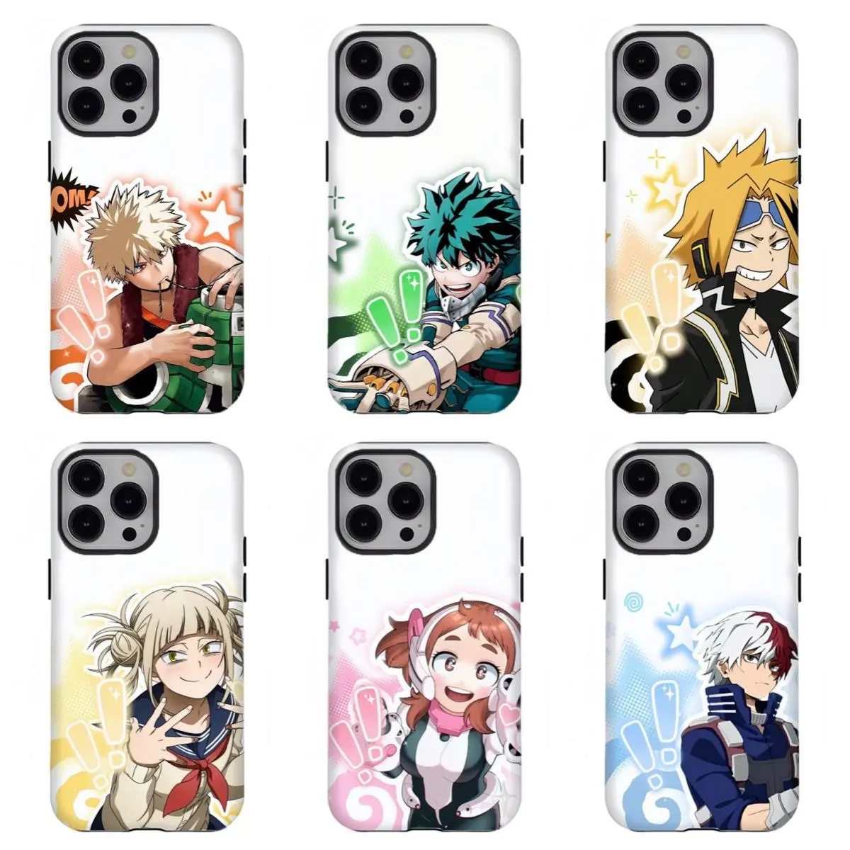 MHA Character Collection Phone Case|Bakugo, Deku, Todoroki & Friends Shockproof Cover for Fans For iPhone 17 Pro Max 16 15 14 13 12 11 for Samsung S21 S22 S23 S24 S25 Phone Case|Gift for Him/Her
