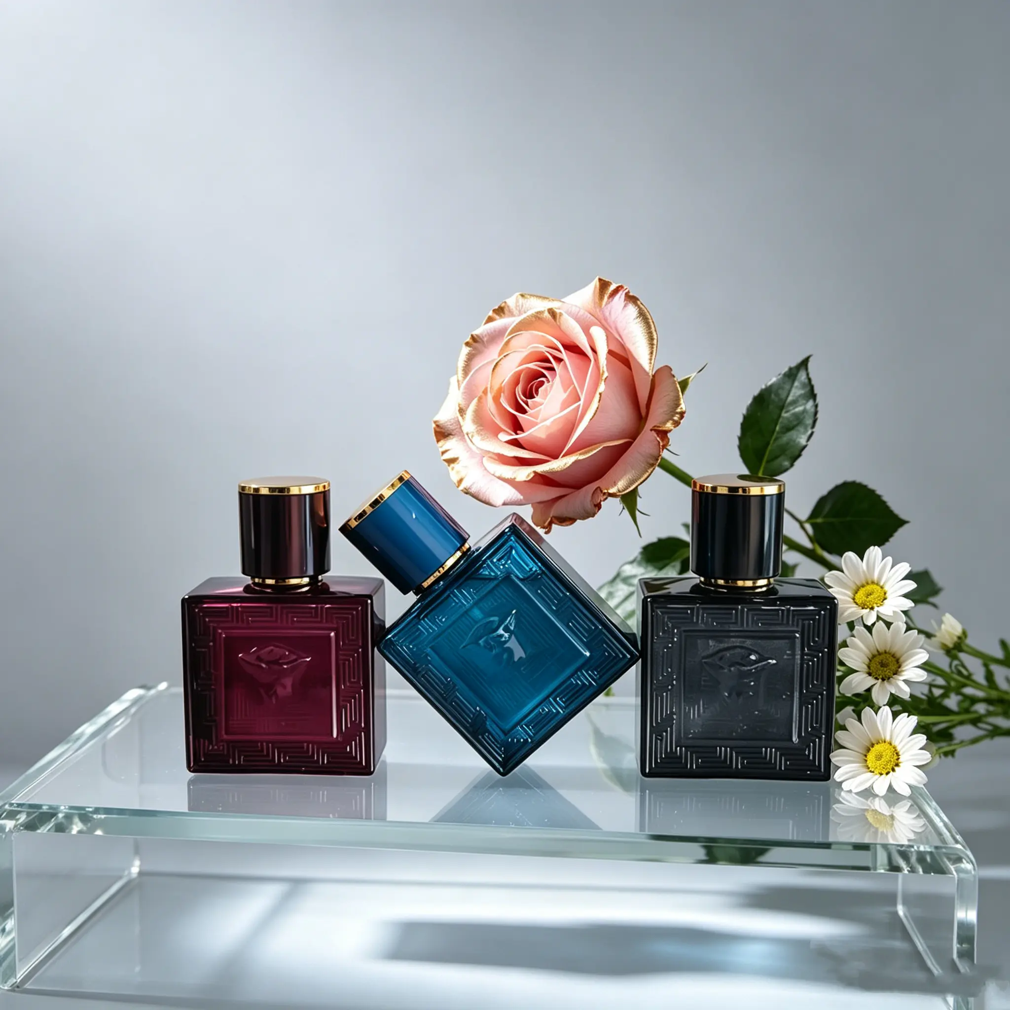 Men's 3-Piece Scented Fragrance Set - Luxury Gift Box Multi-Vial Collection for Special Occasions, Enhances Charm, Stylish Perfume for Adults, Fragrance Sets, 3 Piece Sets