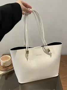 Large Capacity Casual Commuter Bag, Stylish Daily Use Shoulder Handbag, Perfect for Shopping & Travel, Durable Design