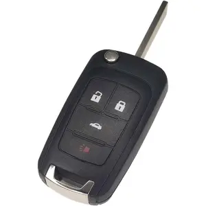 Flip Fob Replacement Fits for Chevy Cruze 2011-2016 Equinox Camaro 2010-2019 Malibu 2014-2016 Impala 2014-2019 Sonic Buick Lacrosse Regal Verano Encore Allure GMC Terrain less Entry Remote