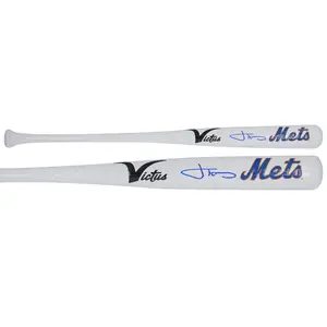 Jonah Tong New York Mets Autographed Victus Team ID Mini Bat - Fanatics Authentic Certified