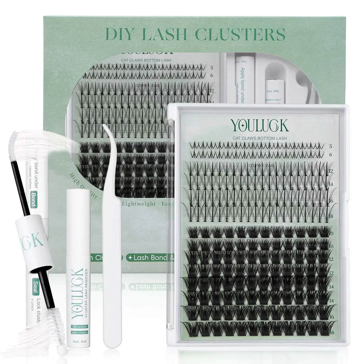 Cat Claws + Enchantress Lashes Kit (White Glue)
