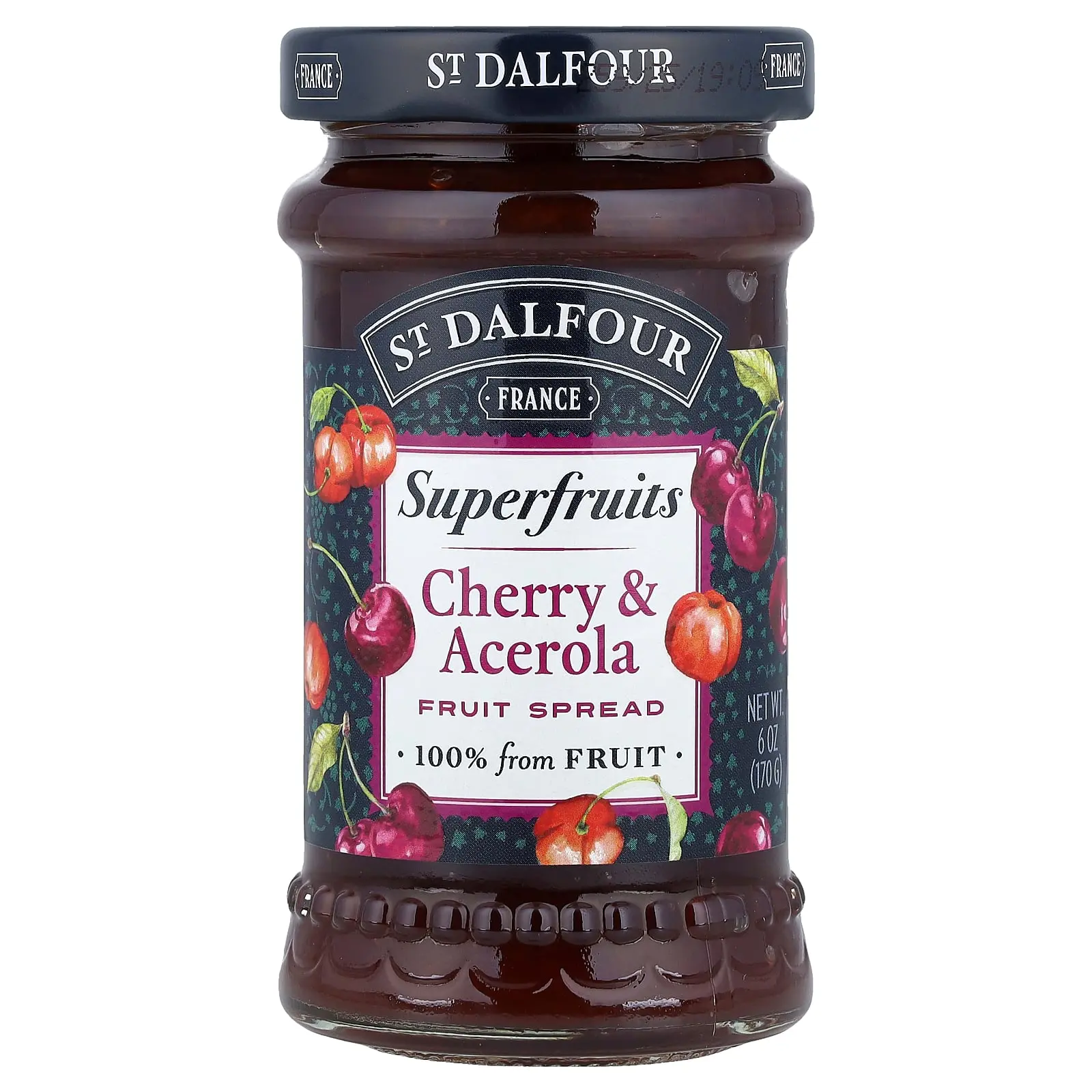 St. Dalfour Superfruits, Fruit Spread, Cherry & Acerola , 6 oz (170 g)