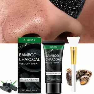60g Bamboo Charcoal Mask, Cleansing, Oil Control, Moisturizing, Easy to Use, Non-Irritating Formula, Refreshing Glow, Suitable for All Skin Types