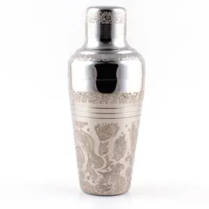 BarConic® Classic Etched 3 piece Shaker - 16 ounce