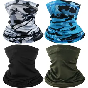 4 Pack  Gaiter  Mask Scarf  Bandanas Breathable Outdoor Headwear Balaclavas Cover for Men Women
