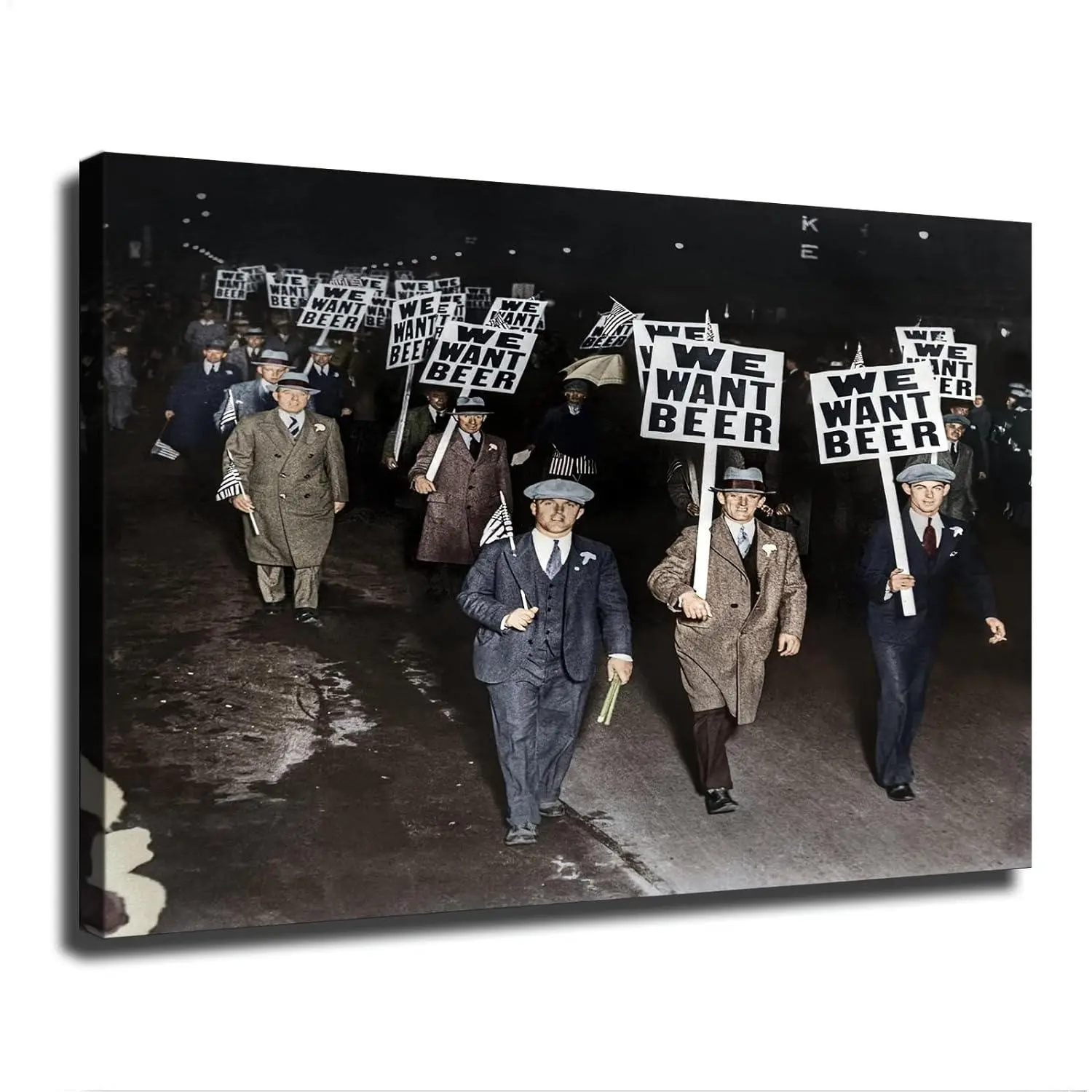 Prohibition Beer Photo Print Posters - Artistic Canvas Wall Art, Home Decor for Bar, Dining Room, Kitchen, Ideal for Holiday Gifts & Home Supplies