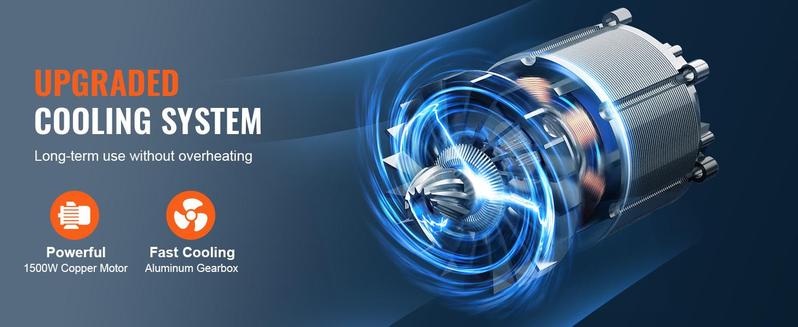 VEVOR 3-in-1 Electric Hoist Winch, TikTokShopBlackFriday, 1100lbs 1500W Portable Power Winch Crane, 110V/120V 22.9 ft Lifting Height, 13 ft/min with Manual, Wired and Wireless Remote Control, Overload Protection