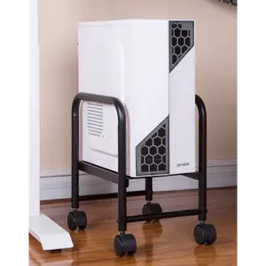 Computer Host Bracket Movable CPU Frame Stand Base For Home Desktop Office Pulley Storage Rack