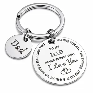 To My Dad Keychain | “I Love You” Father’s Day Gift for the Best Dad Ever