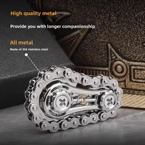 Metal Bicycle Chain Fidget Spinner
