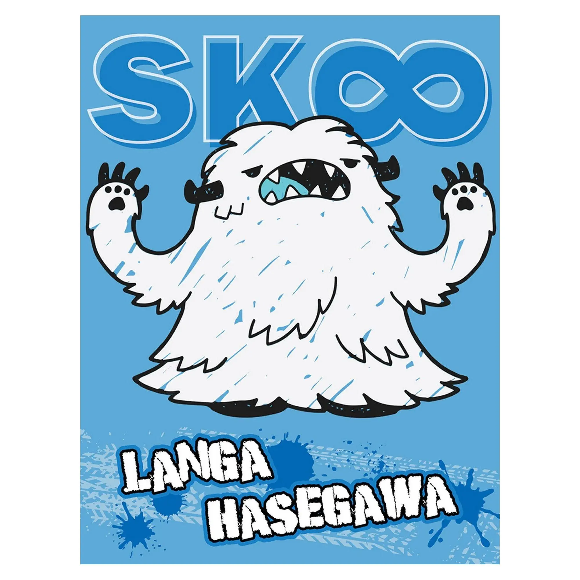 Sk8 The Infinity - Langa Skateboard Icon Throw Blanket