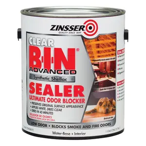 212 MAIN Zinsser 1831593 B-I-N Advanced Odor & Stain Blocking Sealer, 1 gal - Case of 2, Indoor Use for All Automotive & Motorcycle Paint Care Surfaces, Stain Block