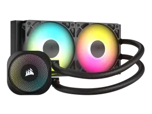 CORSAIR NAUTILUS 240 RS ARGB Liquid CPU Cooler – RS120 ARGB Fans – Fits Intel® LGA 1851,  AMD® AM5/AM4 – Simple Daisy-Chain Connections - Direct Motherboard Connection