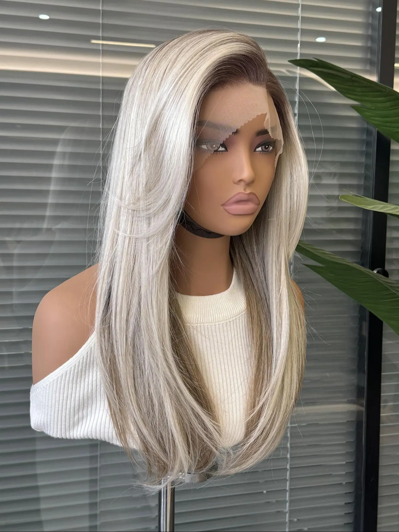 Gradient Gold Lace Front Wig, 13x6 Natural Design, Perfect for Daily Wear and Special Occasions, High-Definition Hairpiece