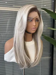 Gradient Gold Lace Front Wig, 13x6 Natural Design, Perfect for Daily Wear and Special Occasions, High-Definition Hairpiece