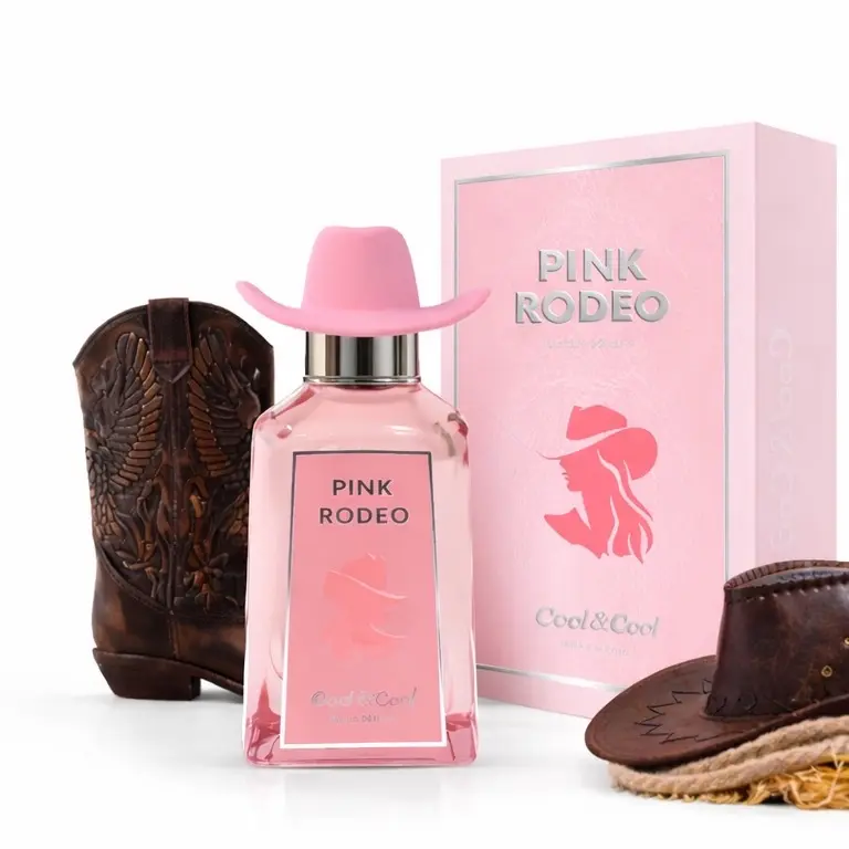 Cool&Cool Pink Rodeo Fragrance - Pink Cowboy Hat Design, 100ml, Perfect for Women