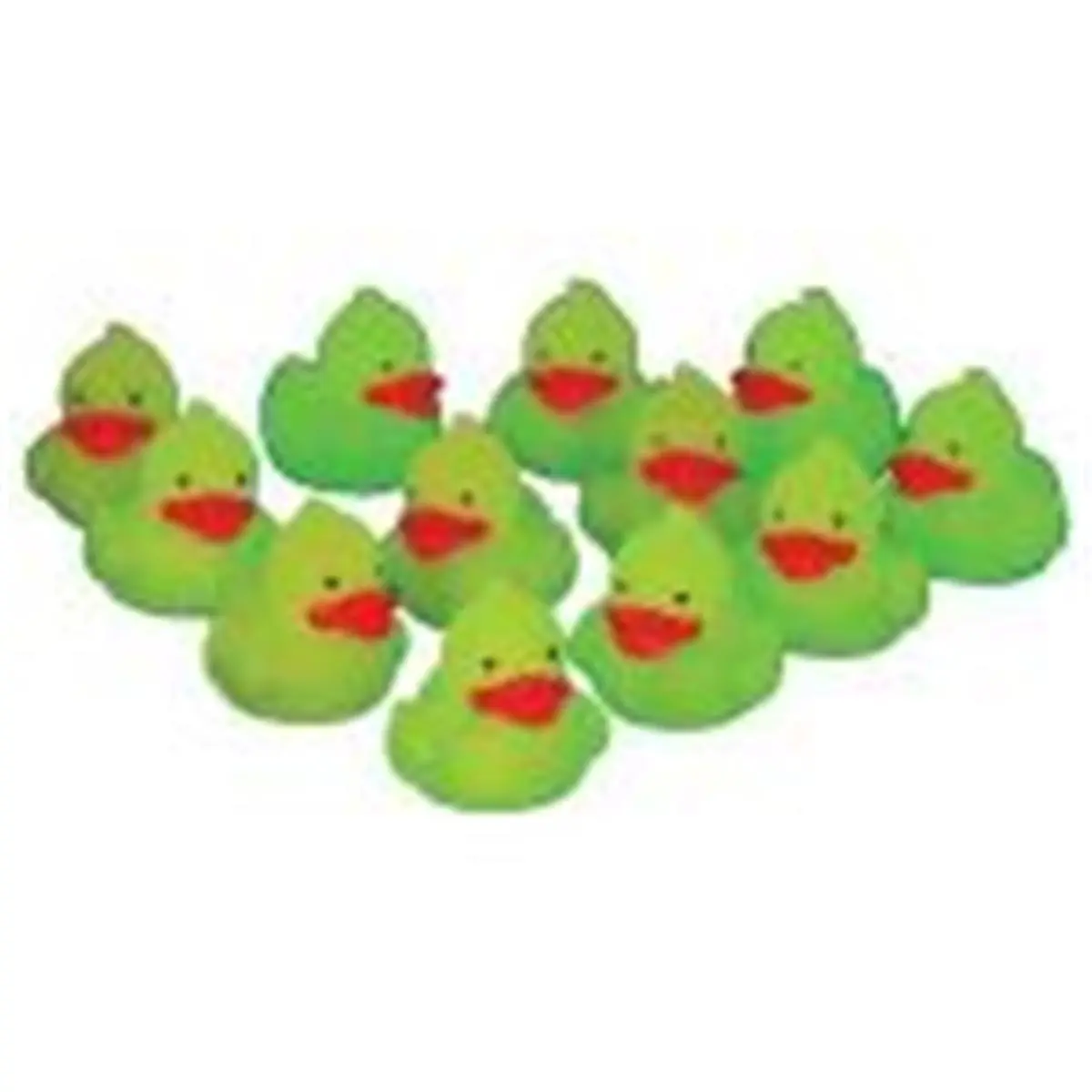 212 MAIN Glow-In-The-Dark Mini Rubber Ducks (6L x 5W x 5D in, Float But Not Upright) - Halloween Flat-Floating Festive & Party Supplies, Party Bag Gifts for Ages 3+ (Activates with Light Exposure)