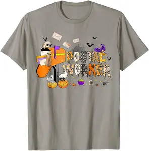 Funny Postal Worker Halloween Costume Mail Lady Post Office T-Shirt