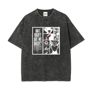 “AM I OK? ARE WE OK?” Retro Washed T-Shirt – Oversize Unisex Streetwear, Fun Profession “Mental Health Checker” Graphic, Super Soft Batik Cotton Pre-Shrunk S~5XL