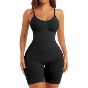 Women's EUYZOU Compression Shapewear Bodysuit - Tummy Control, Butt Lifting Fajas, Seamless Full Body Shaper with Thigh Slimmer Shorts