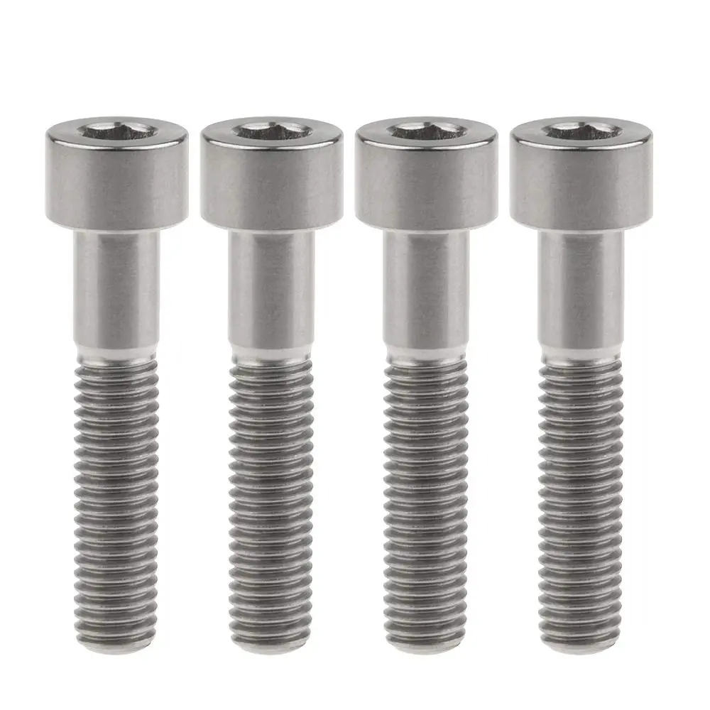 Titanium Ti M8 x15 20 25 30 35 40 45 50 60m 1.25mm Pitch Hex Allen Socket Head Bolt Screws Pack of 4 (Square Head M8x35mm, Normal Titanium), M8 X 1.25Mm