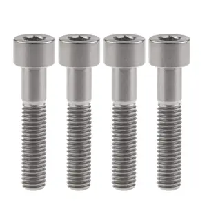 Titanium Ti M8 x15 20 25 30 35 40 45 50 60m 1.25mm Pitch Hex Allen Socket Head Bolt Screws Pack of 4 (Square Head M8x35mm, Normal Titanium), M8 X 1.25Mm