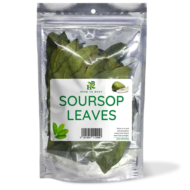 Soursop Leaves –  1.76 oz (50 g) | Dried Whole Leaf Herbal Tea | Herb To Body