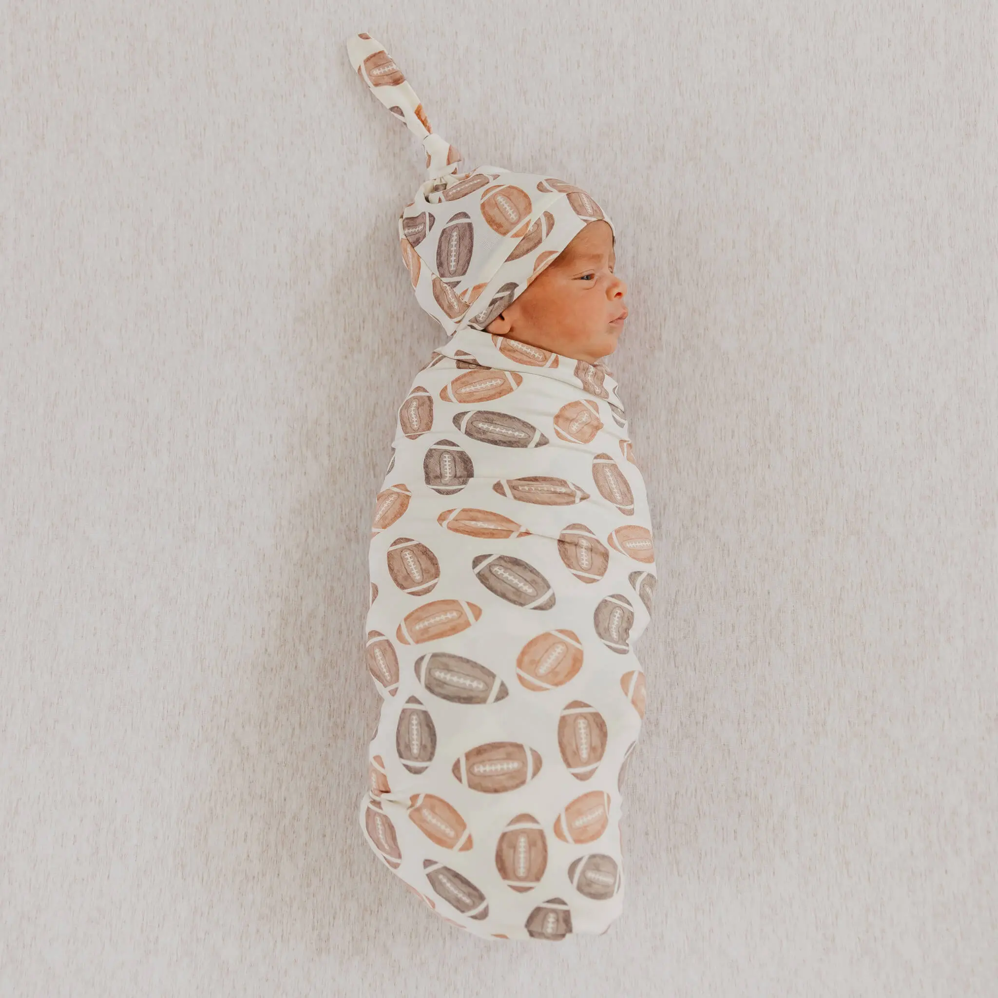 Copper Pearl Knit Swaddle Blanket- Blitz | Lightweight & Breathable Baby Blanket | Premium Stretch Knit | Newborn Essential