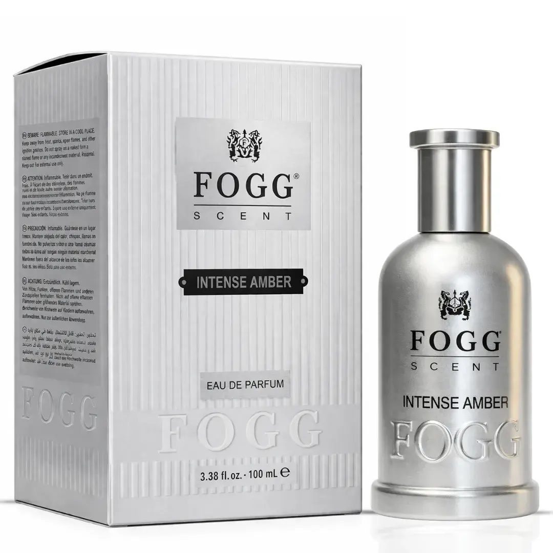 Intense Amber for Men Amber Eau de Parfum Spray 100ml (3.38 oz) by Fogg