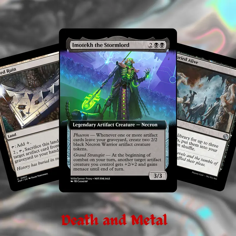 MTG Proxy 100+ Card Commander Deck Discard Reanimator Graveyard Engine Flip  Lords Torment Control Synergy Strategy Theme Ready to Play Magic Style Deck  Perfect Gift for Collectors and Card Players  Premium