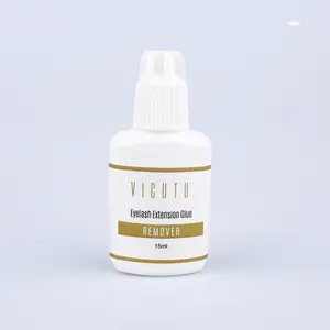 VICUTU Eyelash Extension Remover, 0.51 Fl Oz/15ml Quickly Dissolves Powerful Lash Extension Glue Professional Gel Remover