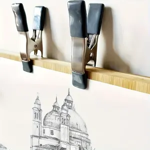 20pcs Mini Spring Clamps - Heavy Duty, Nickel-Plated Metal Grip for Crafts, Backdrops, Greenhouses & Woodworking