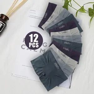 18-Pack Men's Boxer Briefs - Breathable & Stretchy Everyday Underwear, All-Season Comfort Soft Men's Underwear Set Fabric Menswear Lingerie  Trunks Fitted