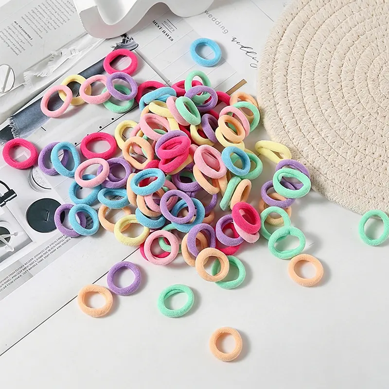 200PCS Baby Hair Ties, Small No Damage Elastic Hair Bands For Toddlers, Little Girls and Kids, Soft Ponytail Holders, Baby Hair Accessories