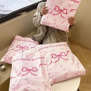 20 Butterfly Knot Envelope Shipping Bags, High Value Delivery Pouches with Address & Postal Code Space, Durable PP Material, Postal Mailing Bags, Shipping Envelopes