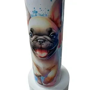 French Bulldog Tumbler/Bluetooth Speaker Tumbler with fun sassy design  Drinkware Bottle  Cup Water Bottles Lid Washable Reusable Portable Bottled