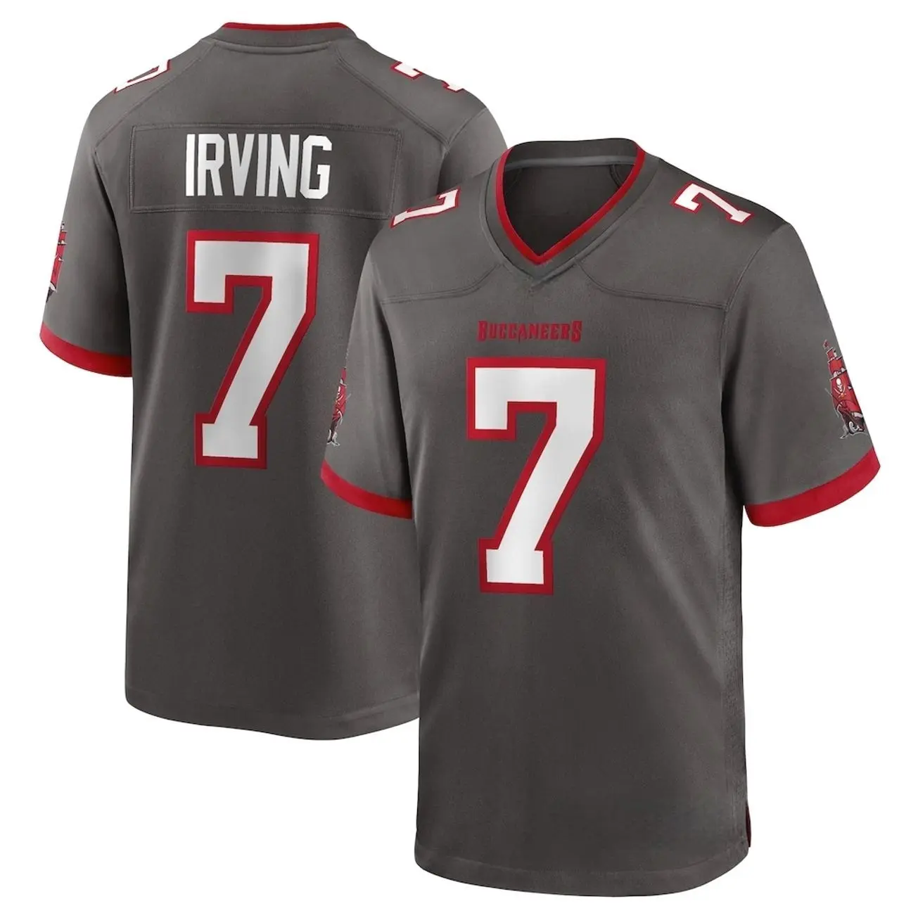 Unisex Football inspired by Tampa 7 Irving Alternate Game Jersey - Pewter