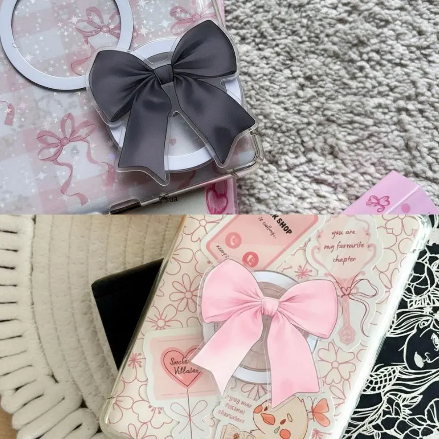 Coquette Bow MagSafe Phone Grip – Cute Girly Magnetic Phone Holder