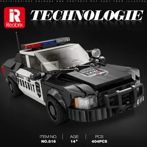 Reobrix Police Car Building Set, Creative Super Police Vehicle Toy Gift for Kids Aged 6+. (404PCS) budget bricks obsession fanatic