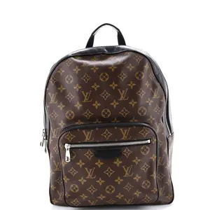 Pre-owned Louis Vuitton Canvas Coated Backpacks Josh Backpack Macassar Monogram Canvas by Rebag