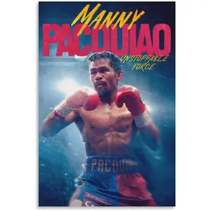 Manny Pacquiao Boxing Poster (2) Room Aesthetic Poster Print Art Wall Painting Canvas Posters Modern Bedroom Decor