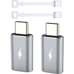 Lightning to USB C Type C Adapter , Not for Headphones/OTG, 1.8-2.2A 15W Fast  Data Sync, for  16  15 Series iPad iPod AirPods, w Anti-Lost Holder