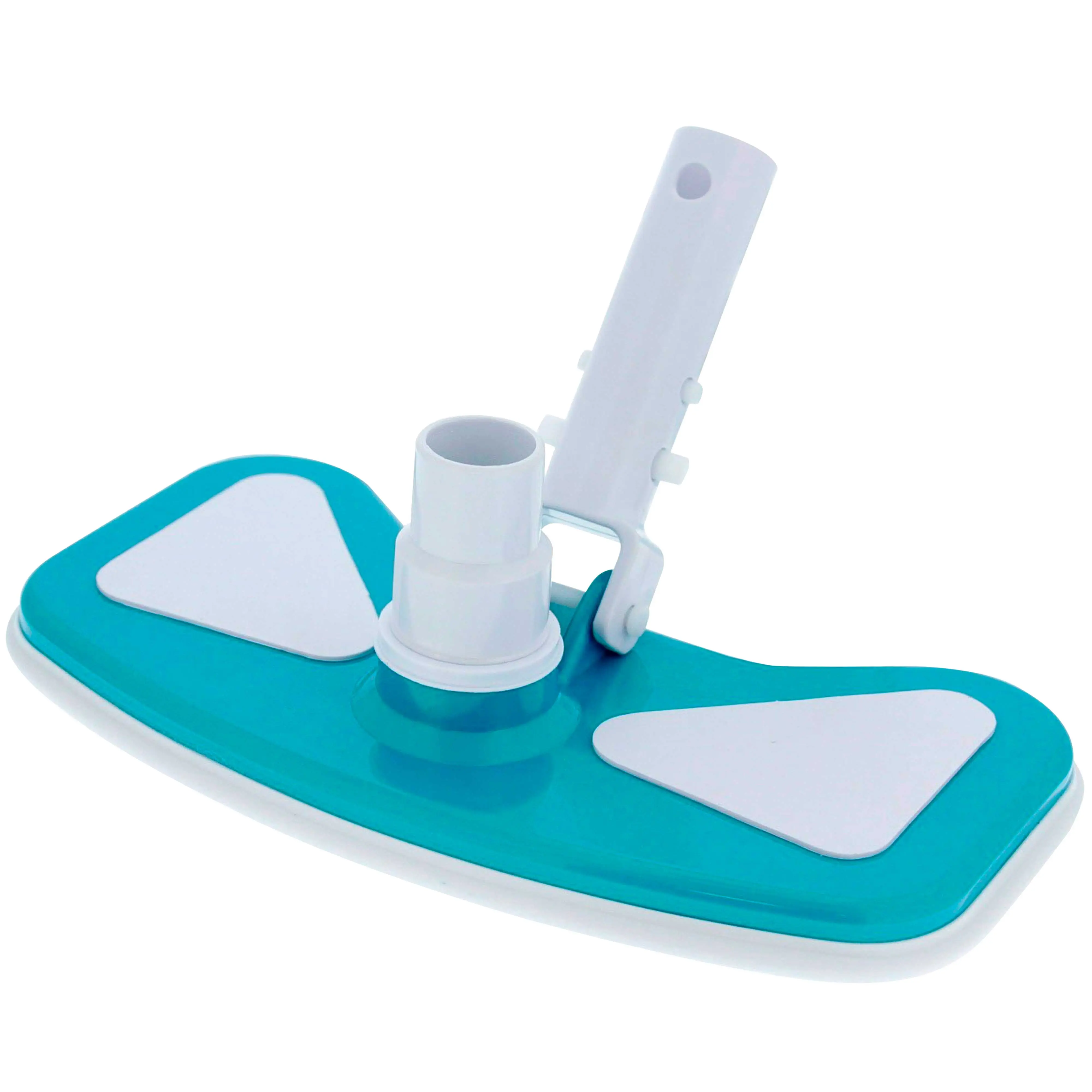 11" Weighted Butterfly Pool Vacuum Head with Swivel Hose Connection & EZ Clip Handle - Connect 1-1/4" or 1-1/2" Hose - Removes Debris, Cleans Floors