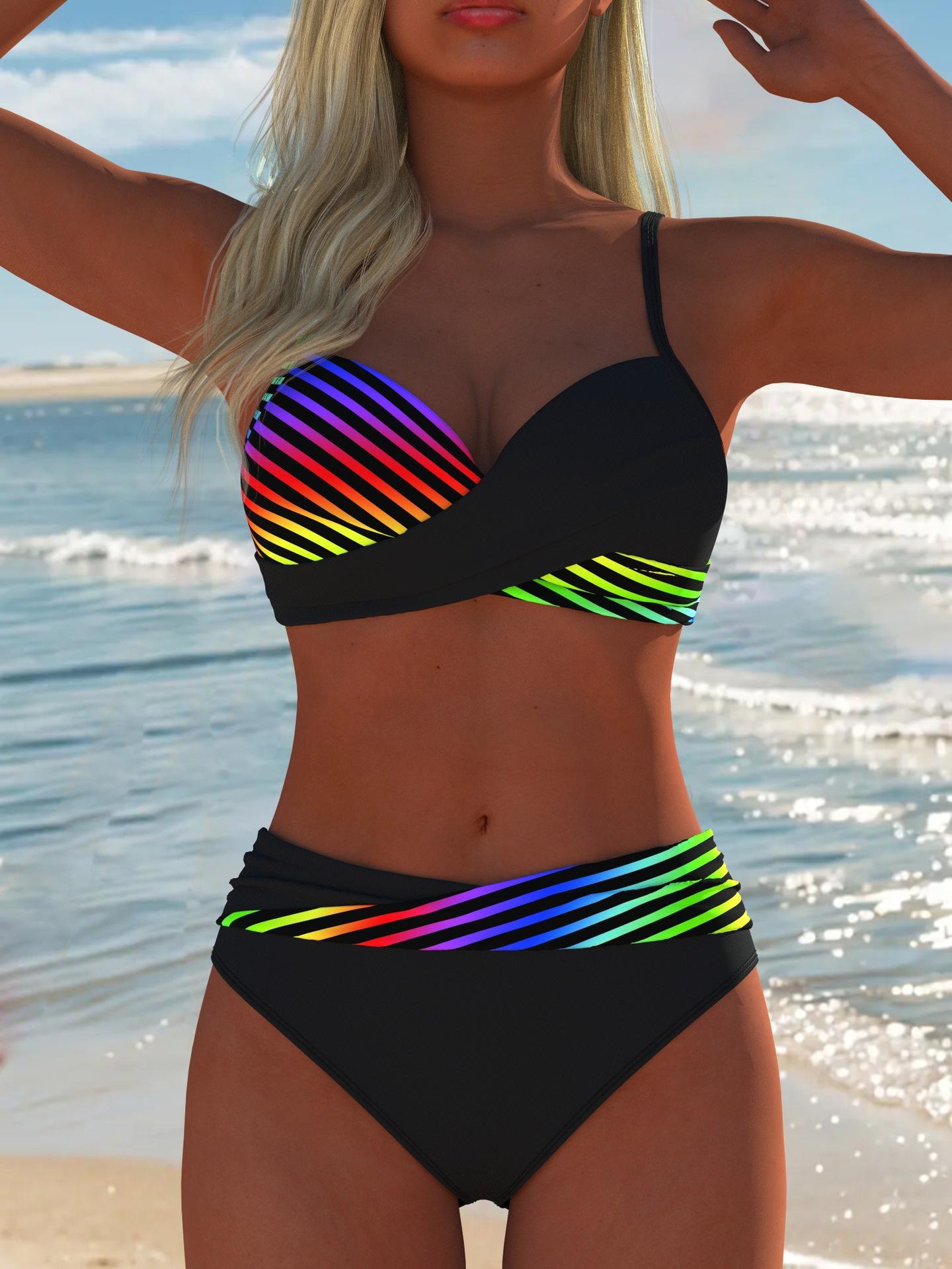 Women's 2-Piece Sexy Tankini Swimwear, New Arrival Best-Selling Beach Outfits for Summer Festival Vacation Travel