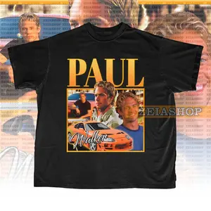 Paul Walker Retro 90s Shirt, Paul Walker Tee, Car Lover Shirt, Paul Walker Fan Merch, Paul Walker Gift for her or him, Paul Walker Homage