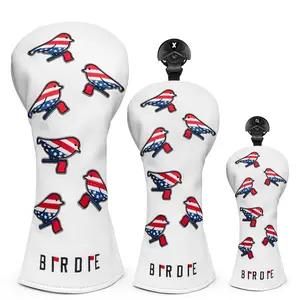 Golf Club Head Covers (Birdie) – 4 options available. Premium driver, fairway wood, and hybrid covers for golfers. Durable and stylish